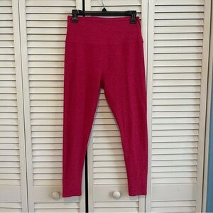 Beyond Yoga Large Cranberry Pink Spacedye Leggings Caught In The Midi 24” Inseam